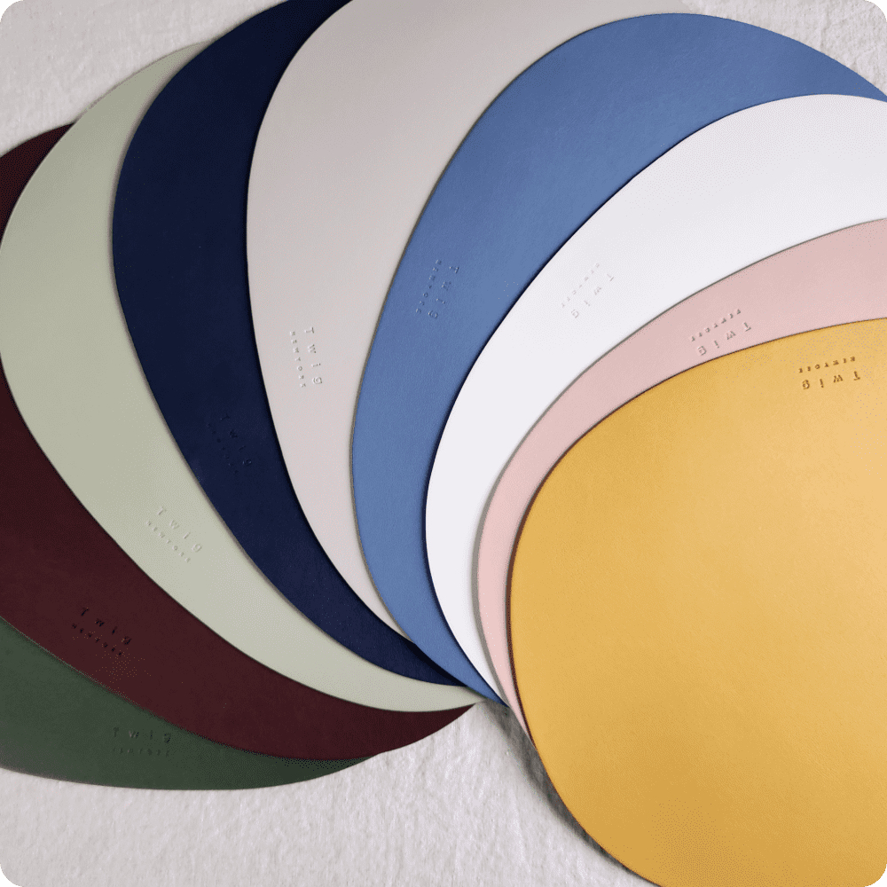 트위그뉴욕 식탁 테이블 매트 타원형 방수 식탁매트