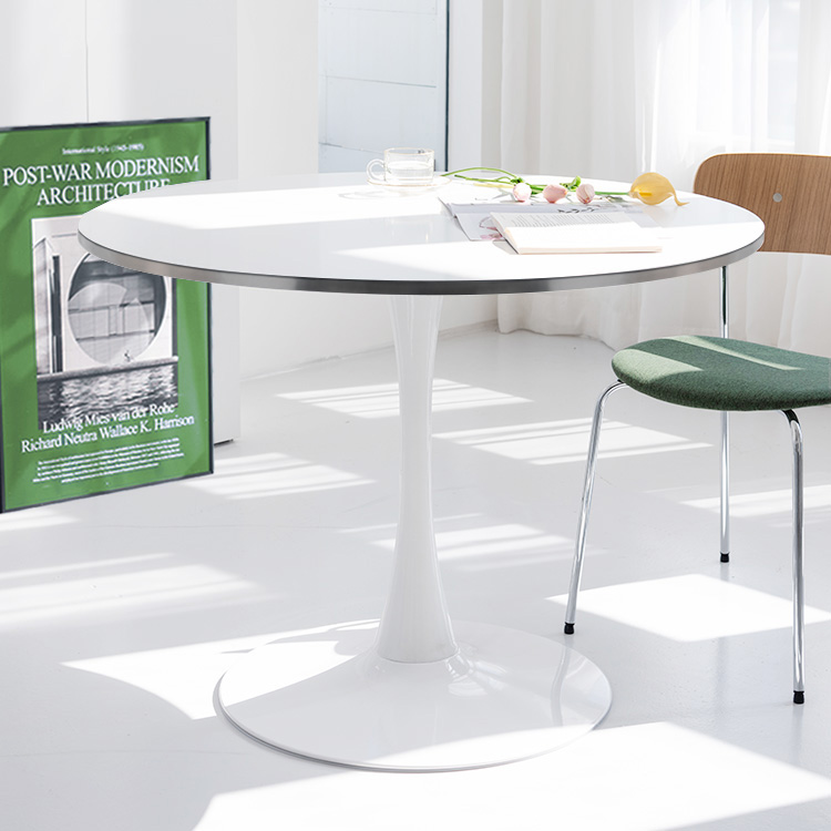 e스마트 도로시 원형 테이블 화이트 식탁테이블 800