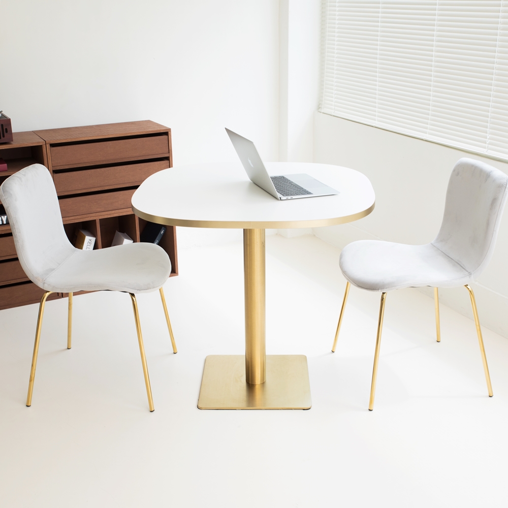 멜로스 원형테이블800 원형 둥근 원탁 식탁 업소용 1인용 원룸 식탁