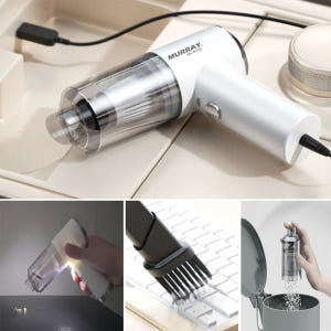 핸디형 미니 무선청소기 저소음 led 소형 자동차 사무실 강아지털 에어건 개봉기 | 실사용 후기 - 상품 이미지 1