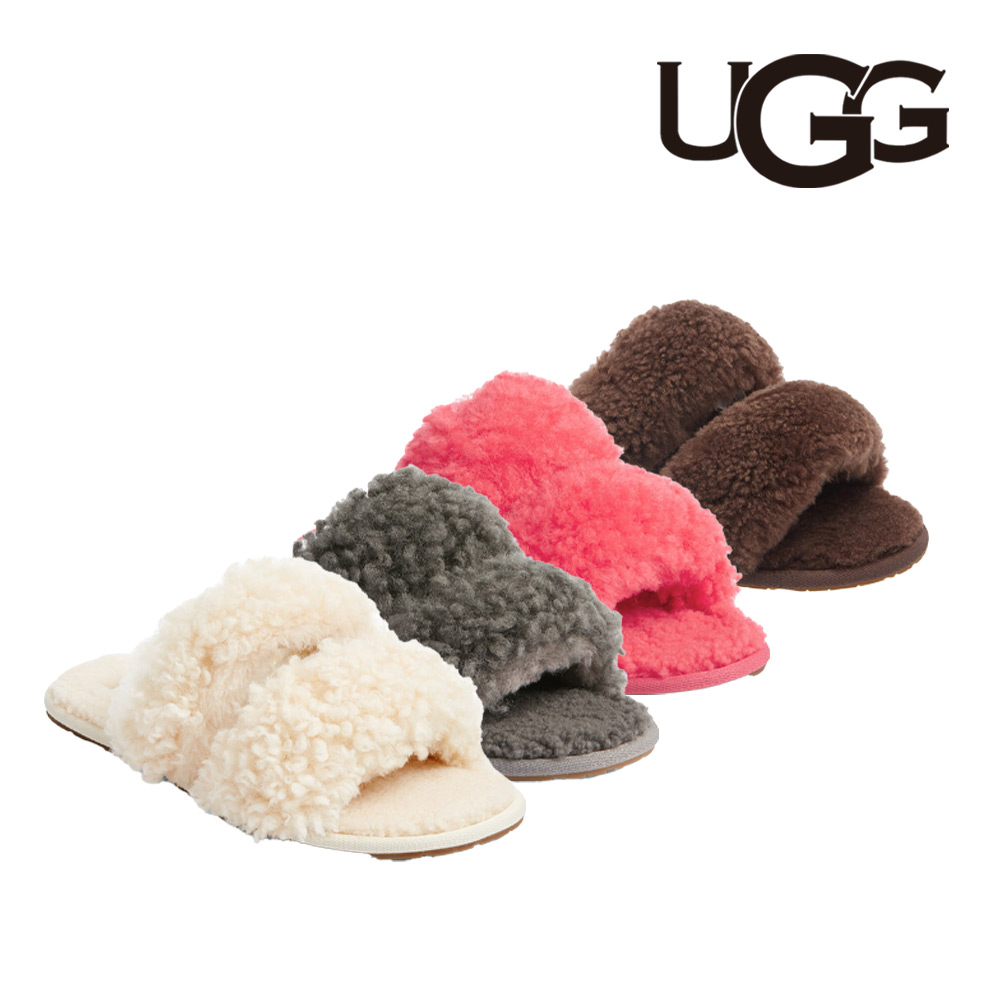 어그 슬리퍼 맥시 컬리 스쿠페타 SCUFFETTA 4컬러 여성  UGG 미국