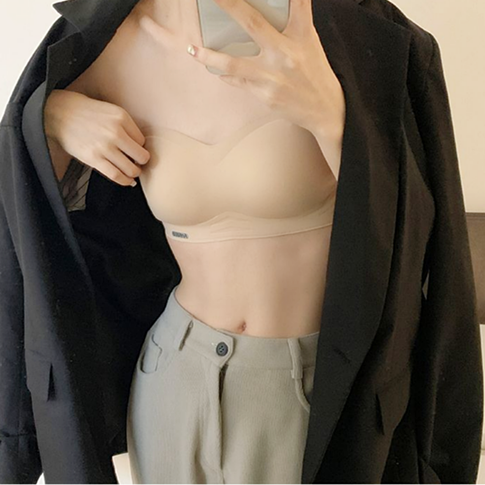 노끈브라 논슬립 스트랩리스 오프숄더 웨딩촬영 누드 심리스 끈없는브라 - 상품 이미지
