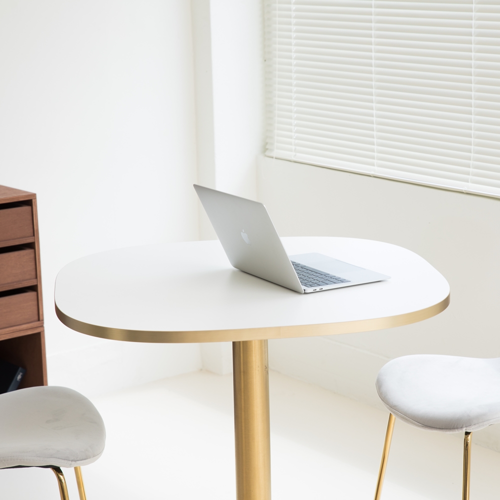 멜로스 원형테이블800 원형 둥근 원탁 식탁 업소용 1인용 원룸 식탁