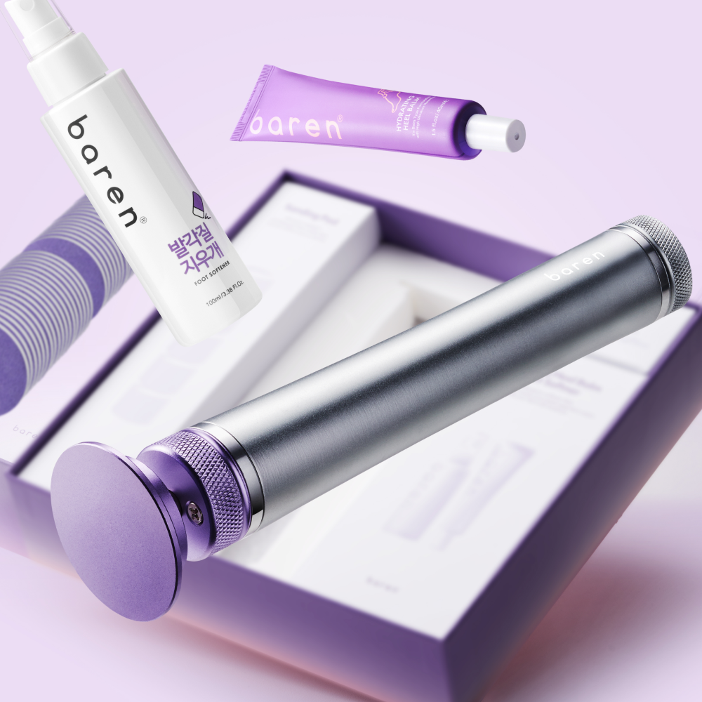 바렌 패디퍼펙트 전동 발각질 제거기 퍼플에디션 발 뒤꿈치 발바닥 굳은살 제거 패디플래닝