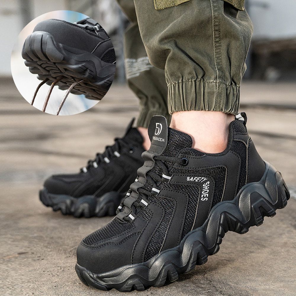 여름 발편한 경량 안전화 가벼운 발볼넓은 통풍 안전화