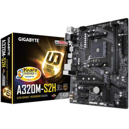 GIGABYTE [중고][중고] GIGABYTE GA-A320M-S2H 듀러블에디션 / AMD AM4 DDR4