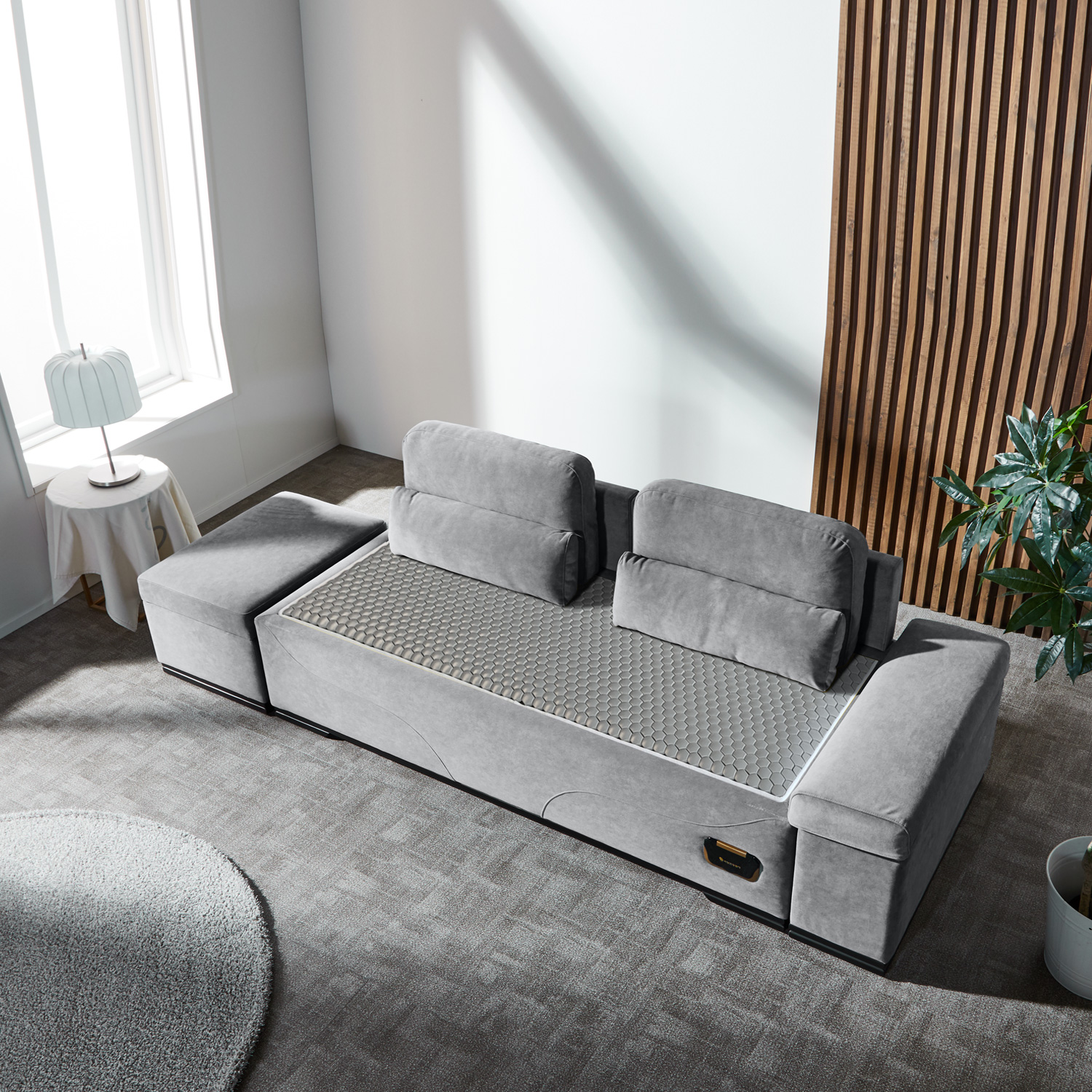 가보건강침대 황토 밀양흙침대 세라믹볼 세라믹스 돌침대 소파 F프리엘SE [기능성스툴포함]