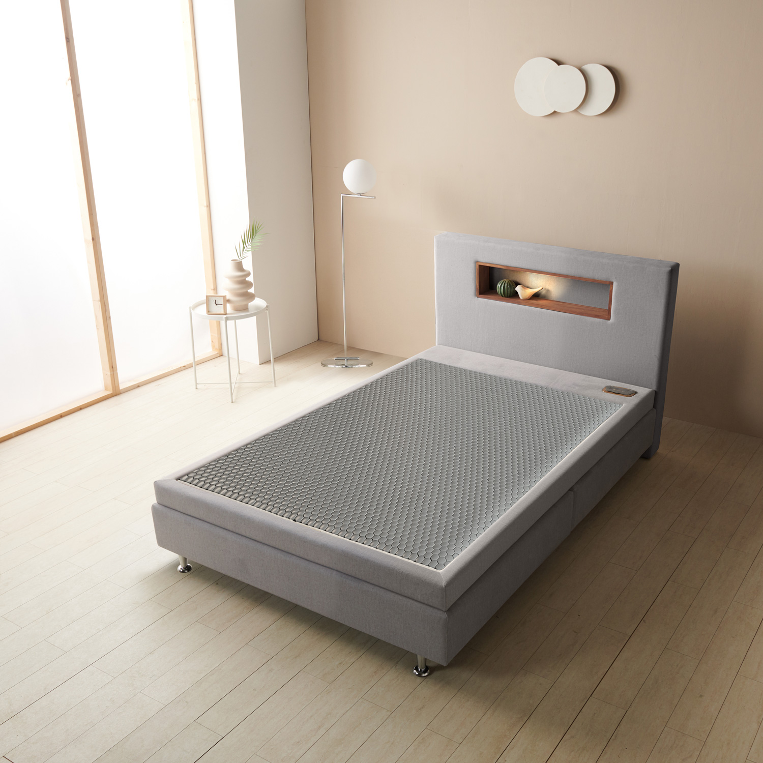 가보건강침대 황토 밀양흙침대 세라믹볼 세라믹스 돌침대 조명 슈퍼싱글 패브릭 SS글로리SE