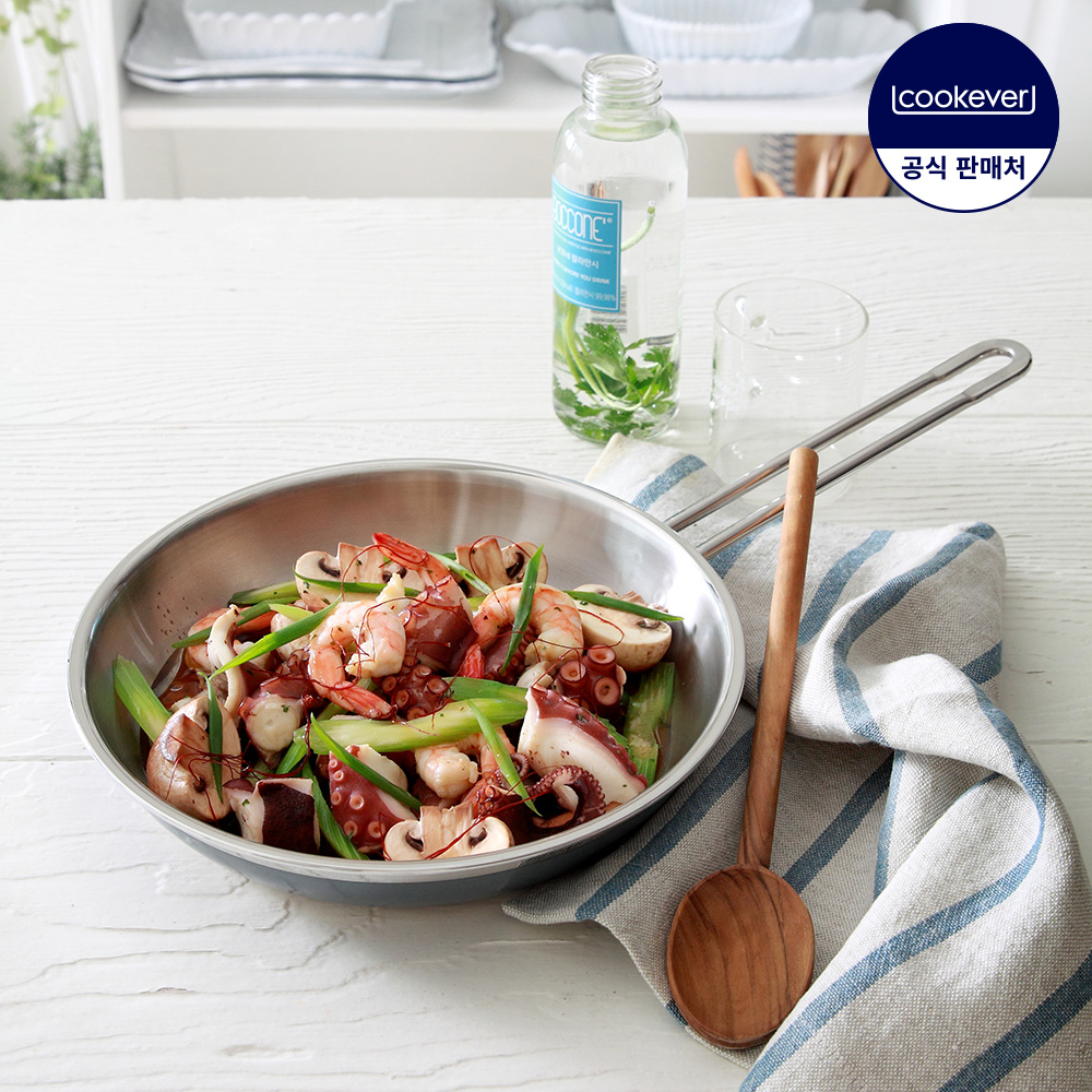 쿡에버 그레이 통3중 스텐 프라이팬 20cm~ / 스텐팬 웍