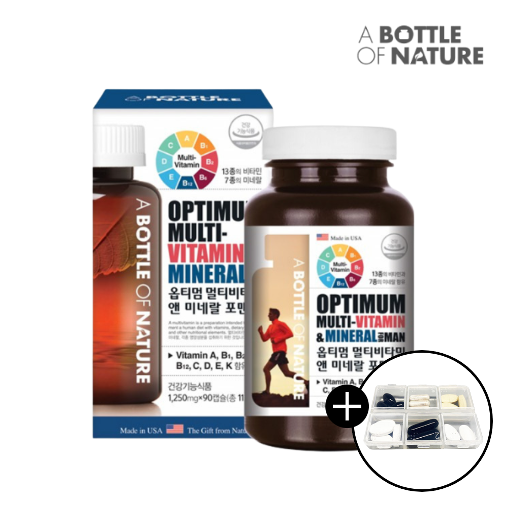 아이오딘 멀티비타민 미네랄 남자 비타민 옵티멈 대용량 미국 남성 종합영양제 90캡슐