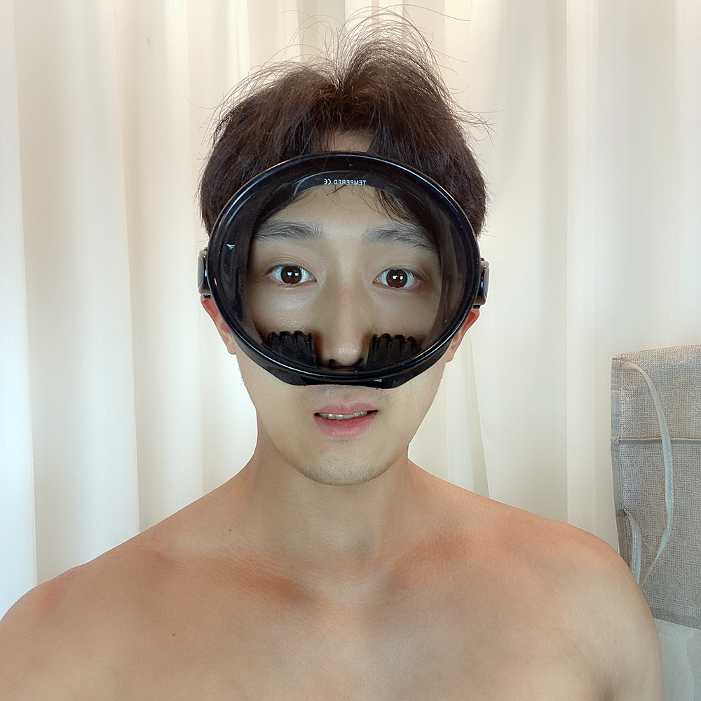 숨비소리 프리다이빙 해루질 마스크 넓은 시야각 이퀄라이징 원통 해녀 수경 스노클링 스쿠버다이빙 - 상세 이미지 3