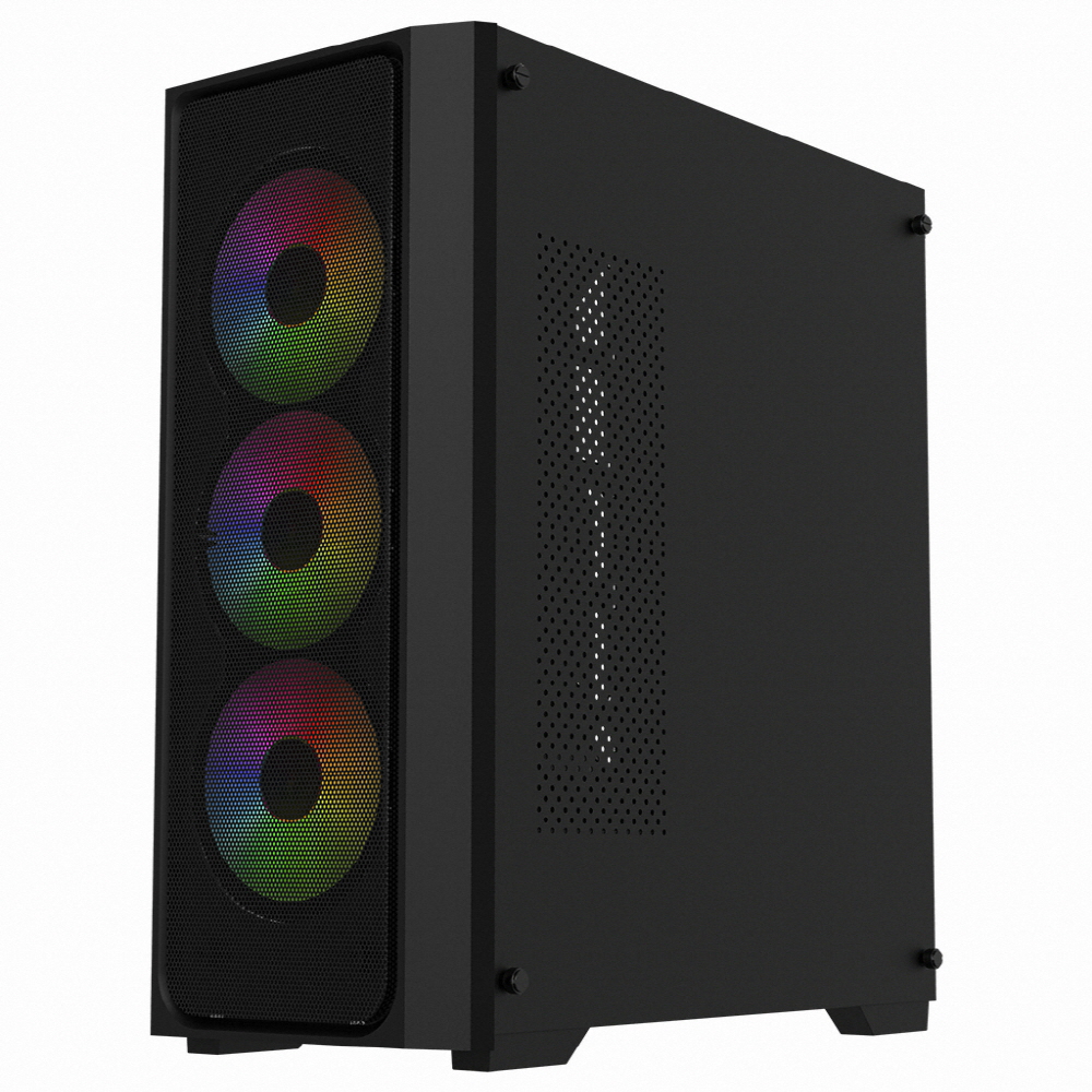 브라보텍 BRAVOTEC SWORD S830 RGB 타이탄 글래스 컴퓨터 PC 케이스 (블랙) : 빌트웍스