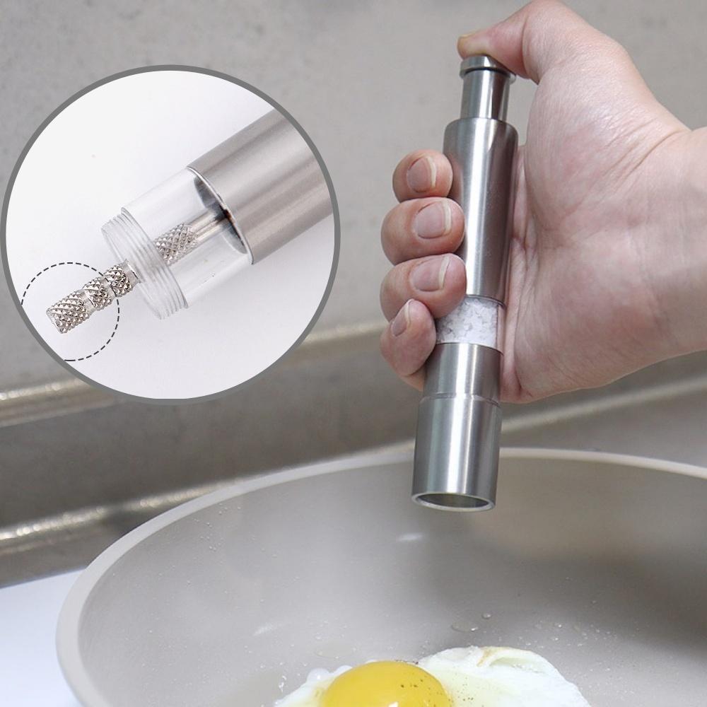 스텐304 갈이 푸시 형 후추 그라인더 스텐 후추 통 - 상품 이미지