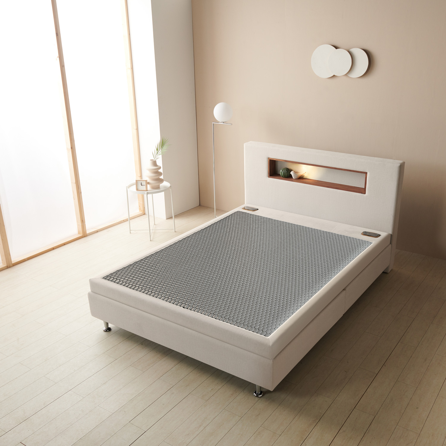 가보건강침대 황토 밀양흙침대 세라믹볼 세라믹스 돌침대 기능성 조명 퀸 패브릭 Q글로리SE - 상세 이미지 3