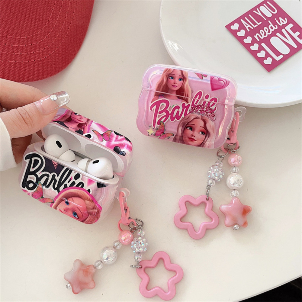 자영이꺼 에어팟 프로 2세대 케이스 슈퍼스타 러블리 바비 인형 공주 에어팟 케이스