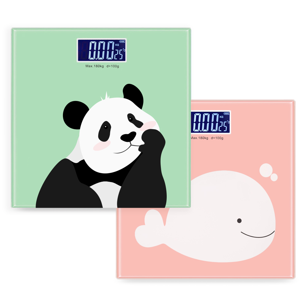 노바리빙 LCD 판다 체중계 다이어트 몸매관리 동물 유아용 귀여운 측정기