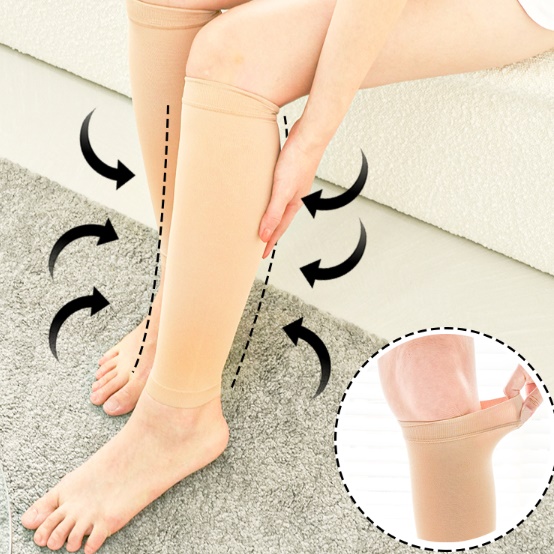 승무원 간호사 수면용 압박스타킹 살색 남자 종아리 압박 밴드