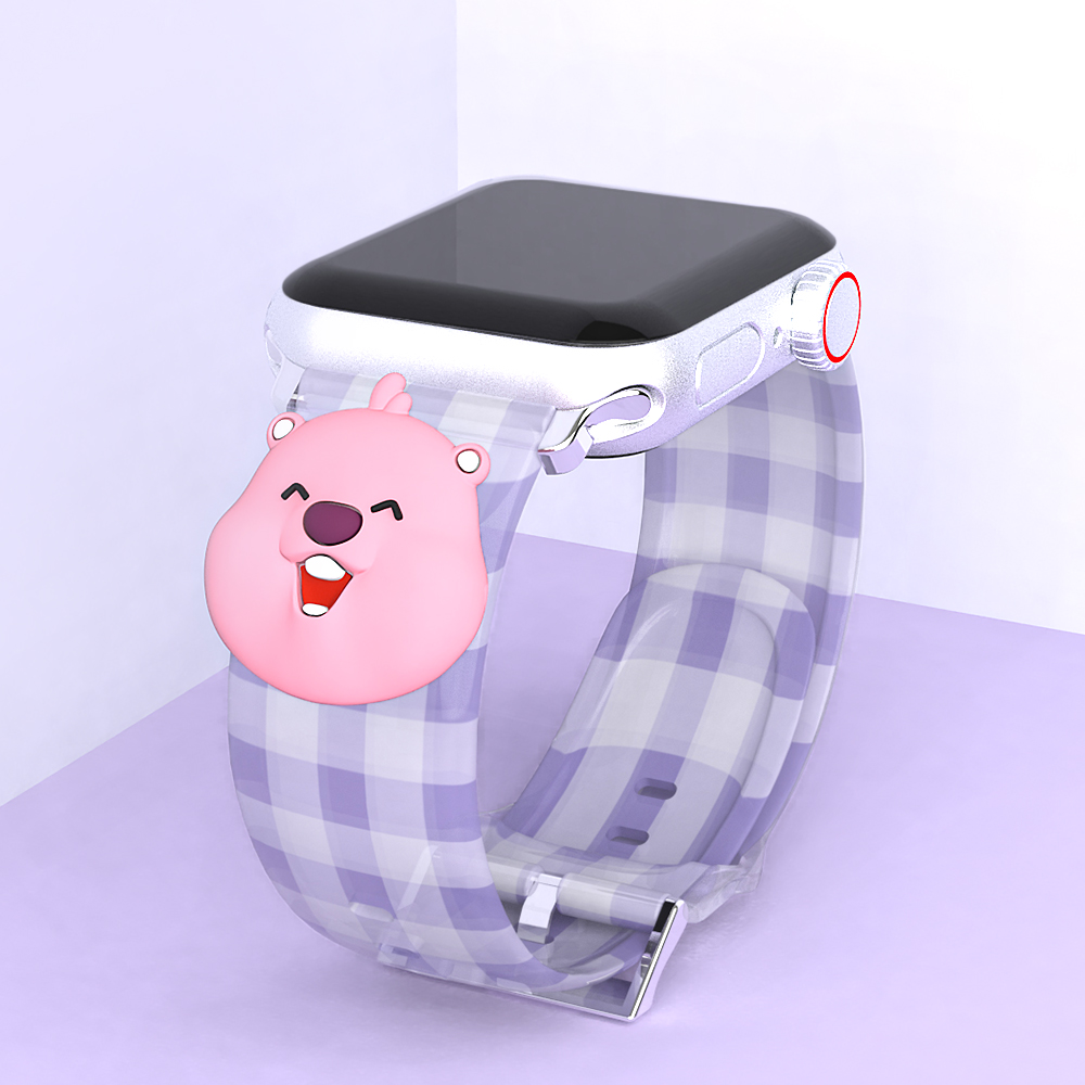 잔망루피 애플워치 스트랩 10 9 8 7 SE2 호환 피규어 시계줄 악세서리 파츠 캐릭터 즐거워