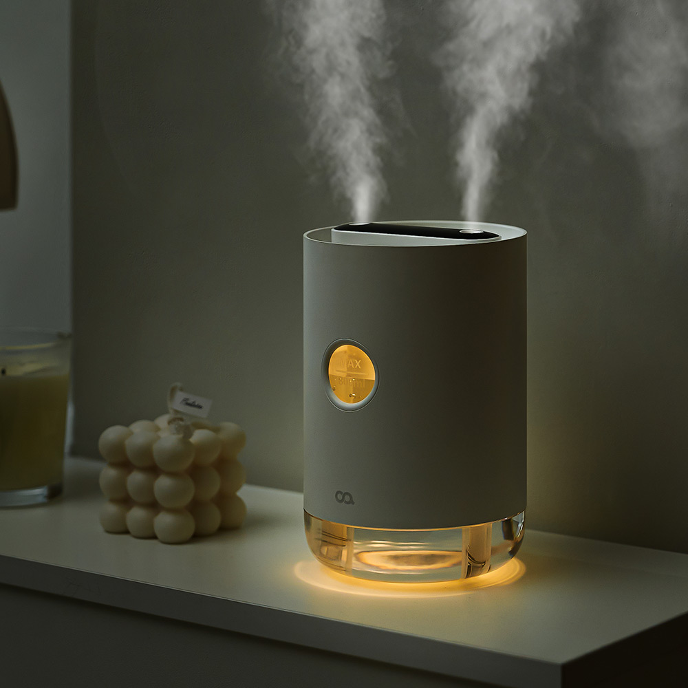 오아 듀얼포그 무선 미니 가습기 탁상용 사무실 차량 휴대용 책상 usb 텀블러 충전식