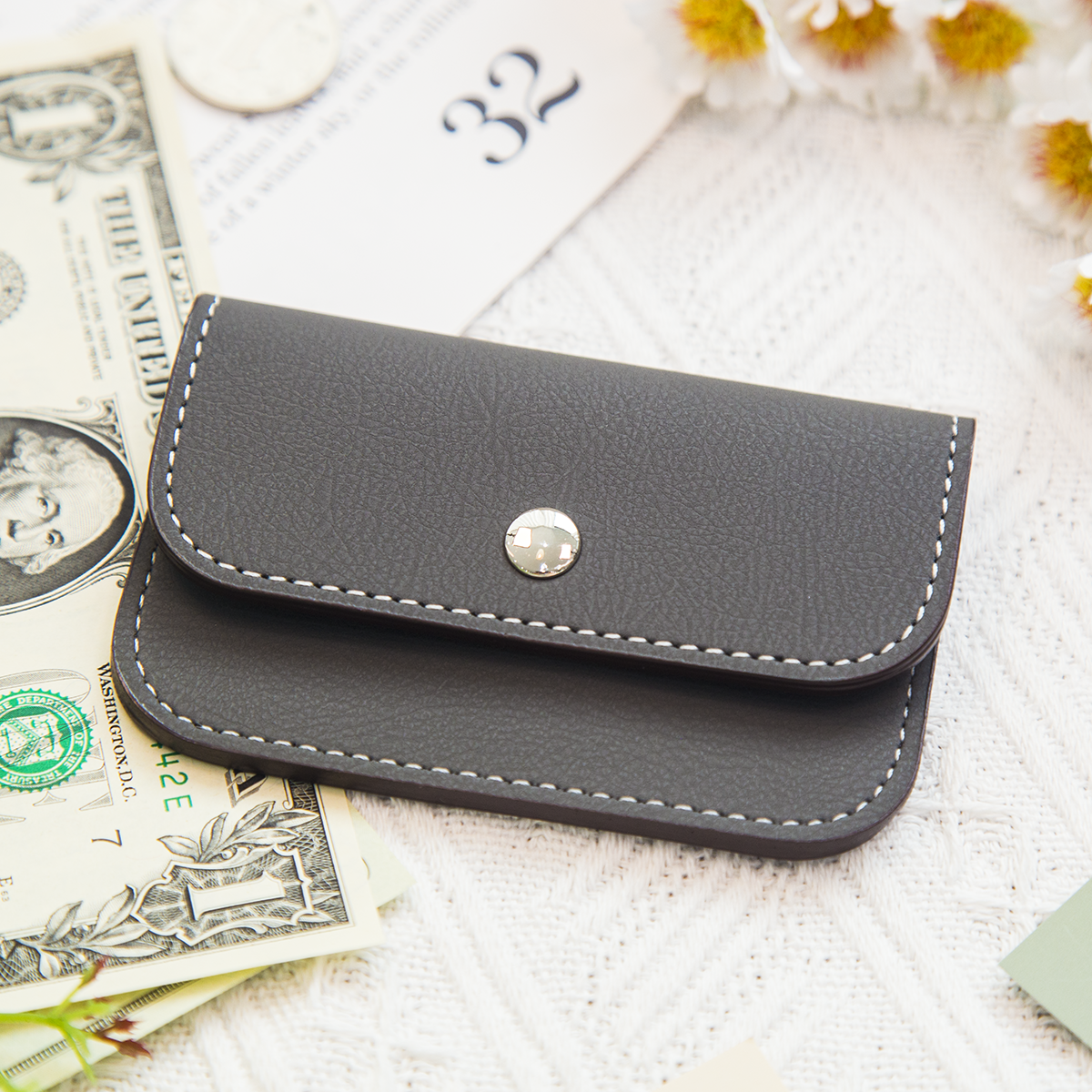 [각인가능]오브리즈 프리미엄 가죽 카드지갑(미니미니)