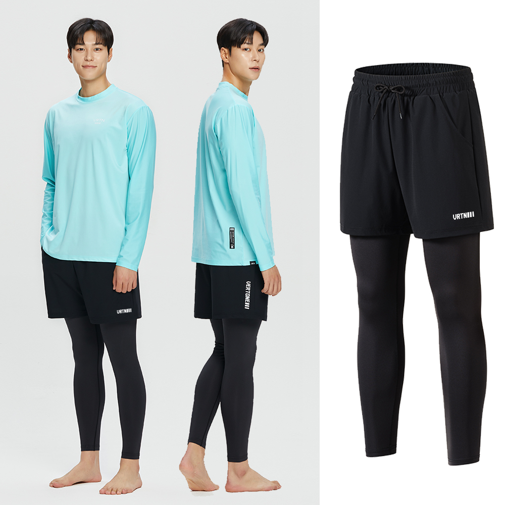 워터레깅스 남자 래쉬가드 일체형 팬츠 비치웨어