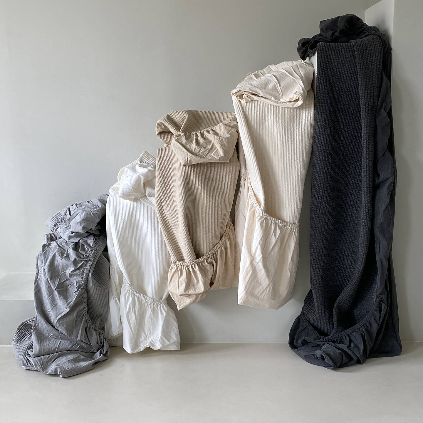 오가닉 순면 피그먼트 매트리스커버 사이즈맞춤 패밀리침대커버 SS+SS