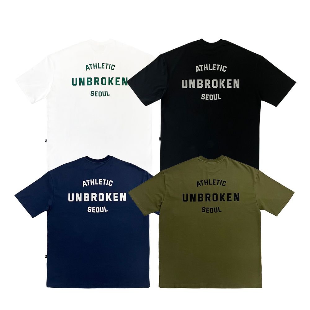 언브로큰 서울 애슬레틱 세미오버핏 반팔 UB045