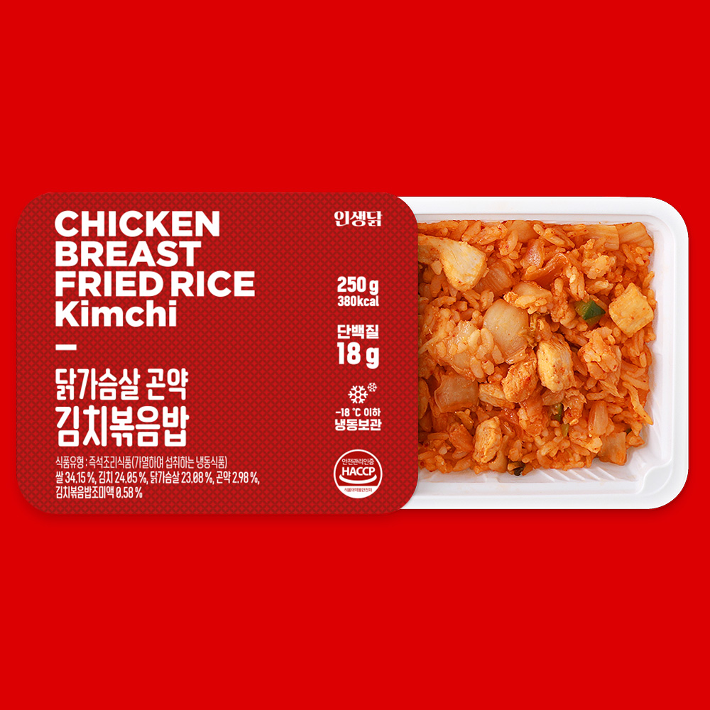 인생닭 닭가슴살 곤약 볶음밥 혼합 250g 5팩 - 상세 이미지 3