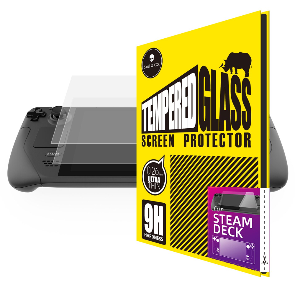 스팀덱 OLED 스컬앤코 강화유리 액정보호필름 2매