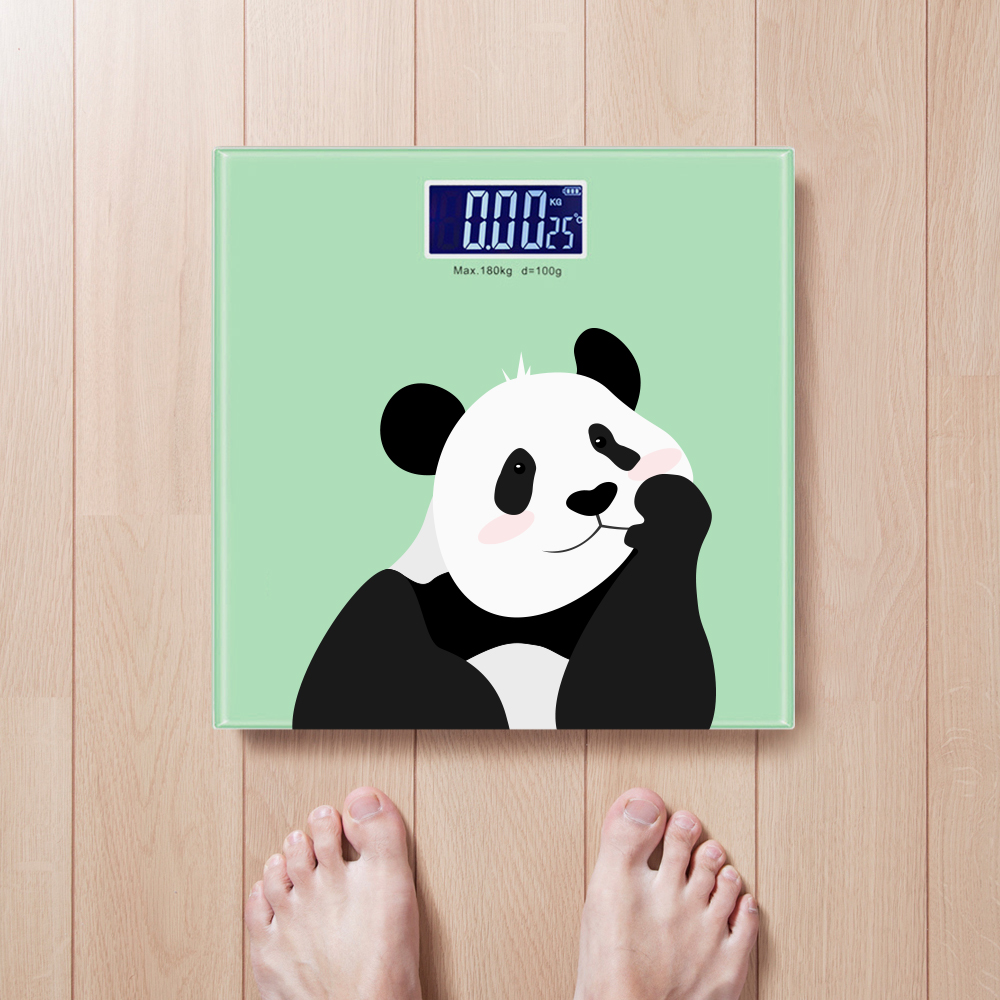 노바리빙 LCD 판다 체중계 다이어트 몸매관리 동물 유아용 귀여운 측정기