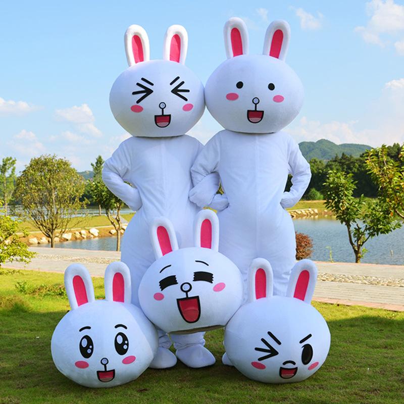 토끼 인형탈 동물탈 행사용 이벤트 할로윈 개업 코스튬 - 상품 이미지