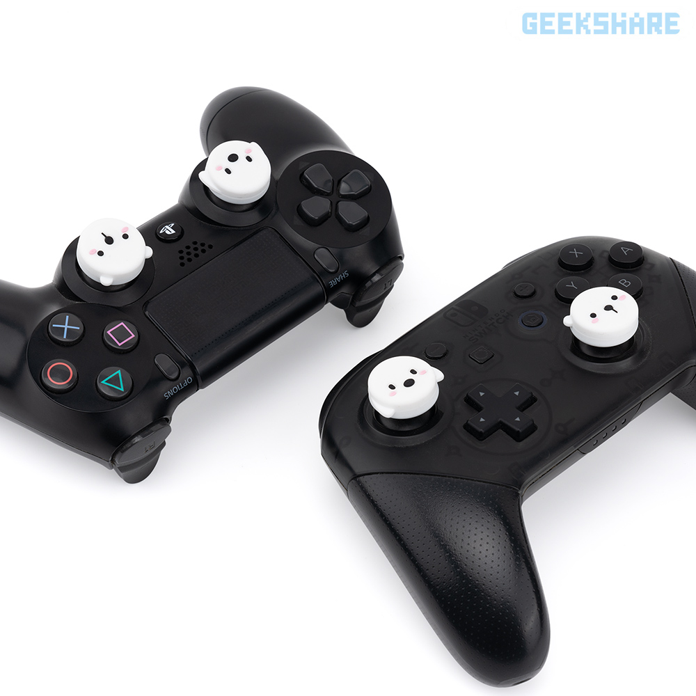듀얼센스 스틱 커버 긱쉐어 흰강아지곰 엑박패드 프로콘2 컨트롤러 호환 - 상세 이미지 5