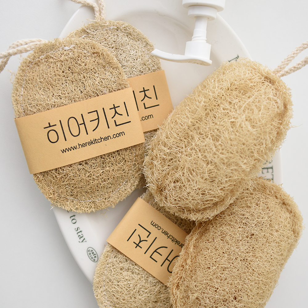 천연 수세미 5p 친환경 수세미 생분해 아기 수세미 자연 제로웨이스트 - 상세 이미지 5