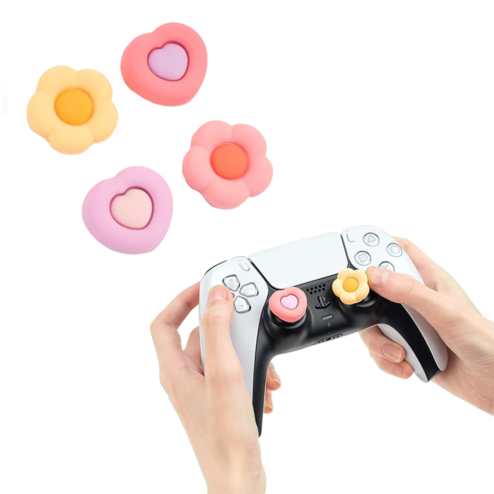 듀얼센스 스틱 커버 긱쉐어 하트플라워 엑박패드 프로콘2 컨트롤러 호환 - 상세 이미지 2