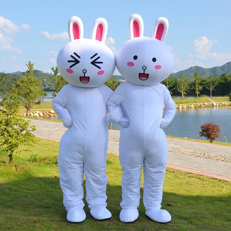 토끼 인형탈 동물탈 행사용 이벤트 할로윈 개업 코스튬 - 상세 이미지 3
