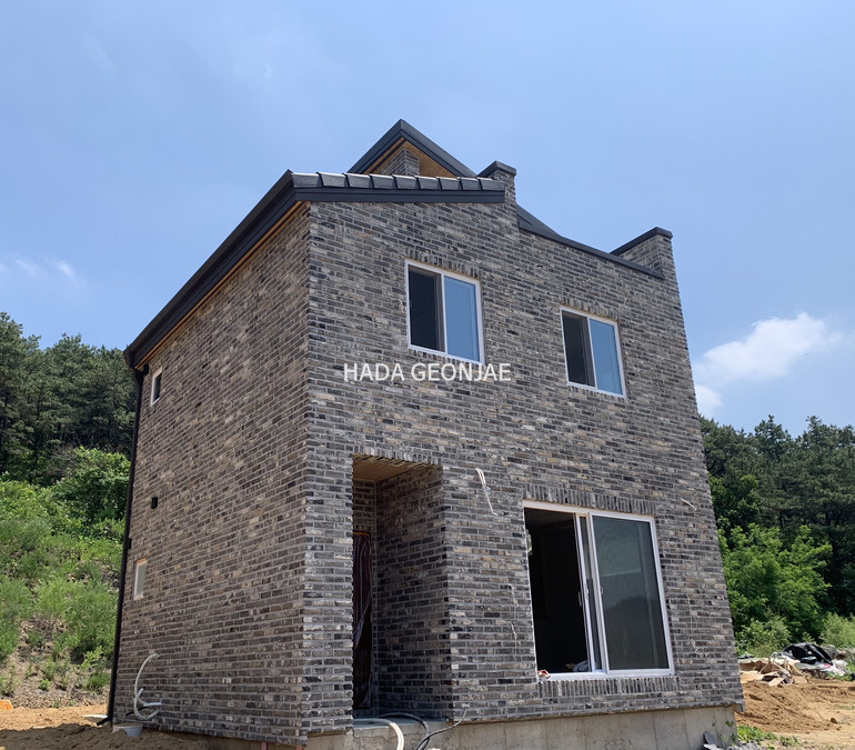 고벽돌타일 진청고벽돌타일 240x55x20~22T / 하다건재 시공사례