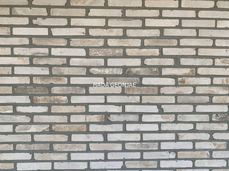 고벽돌타일 백고벽돌타일 240x55x20~22T / 하다건재 시공사례