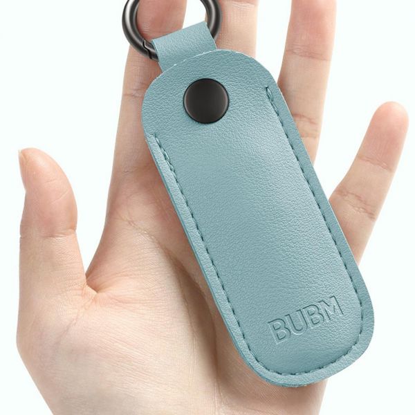 가죽 키링 가방고리 OTP USB 수납 휴대용 파우치 케이스 - 상세 이미지 4