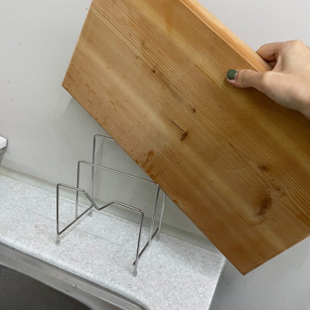 두꺼운도마꽂이 서빙보드거치대 스텐 수납 보관 2단