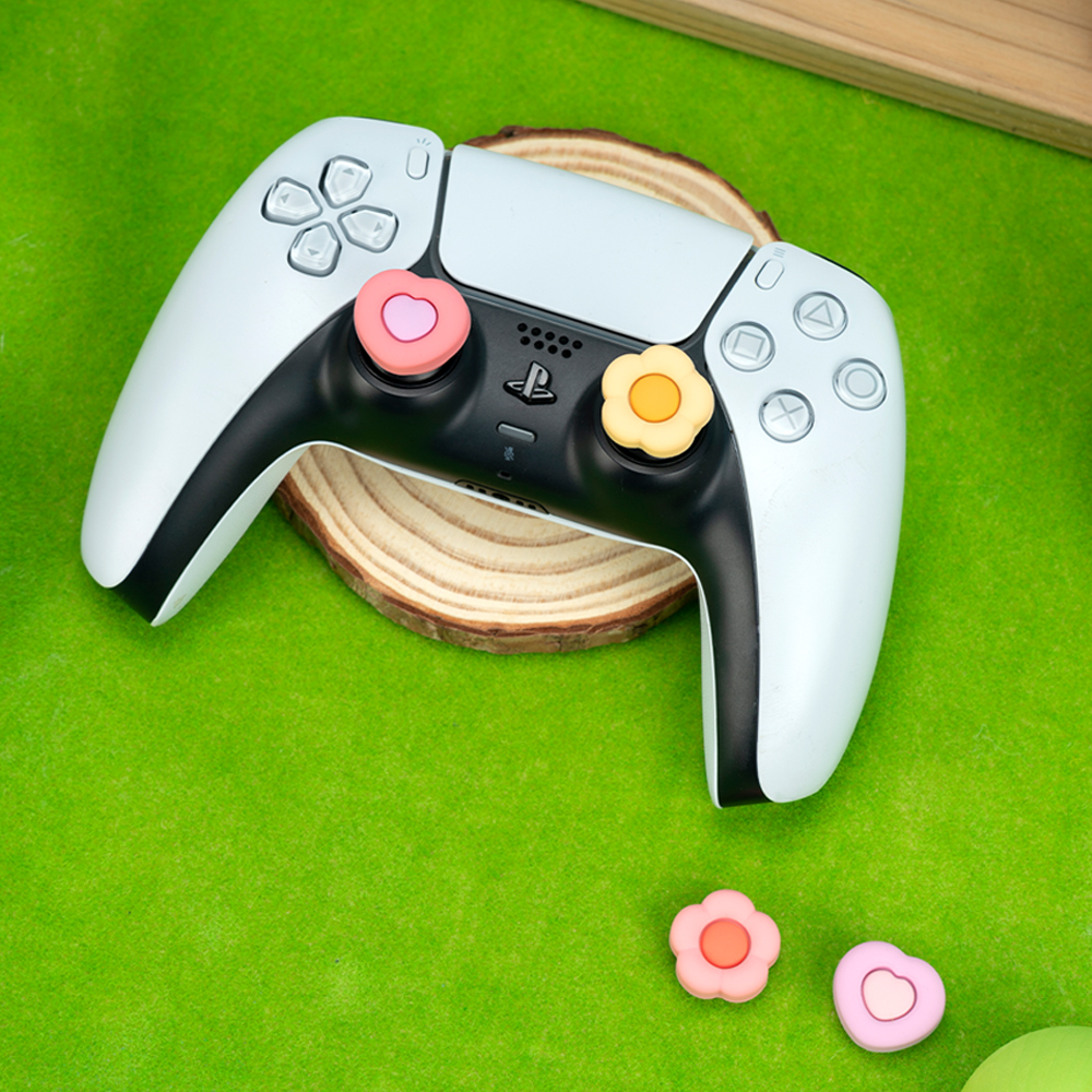 듀얼센스 스틱 커버 긱쉐어 하트플라워 엑박패드 프로콘2 컨트롤러 호환