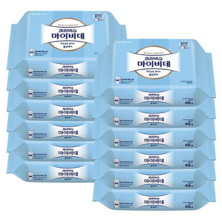 유한킴벌리 크리넥스 마이비데 리필형 46매 12팩
