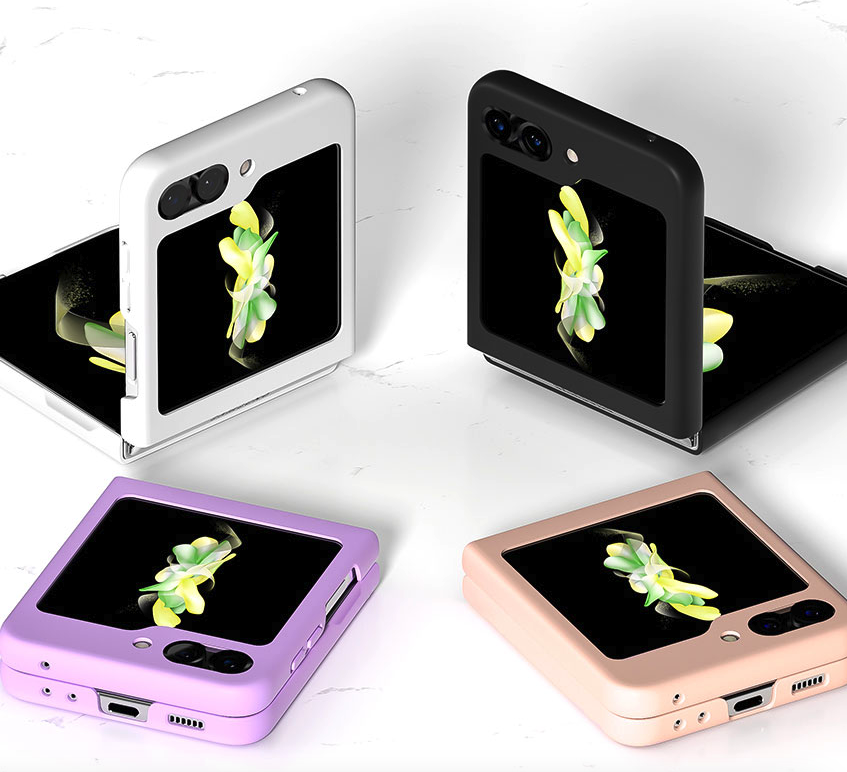 갤럭시 Z플립 슬림 하드 범퍼 핸드폰 케이스 퍼플, 갤럭시Z 플립5 - 상세 이미지 3