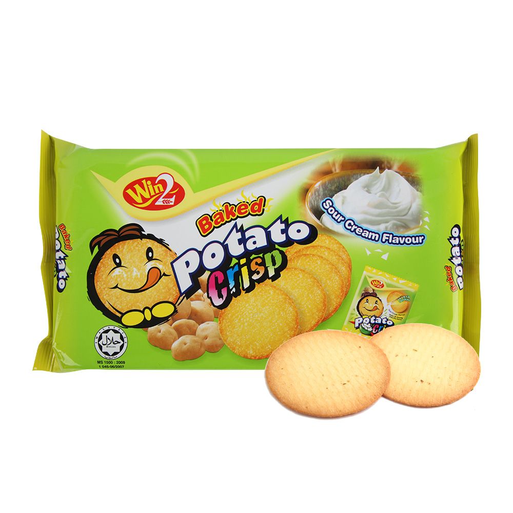 구운 감자칩 과자 75g 포테이토 크리스프 사워크림 바베큐맛 소포장 간식 : 민마켓