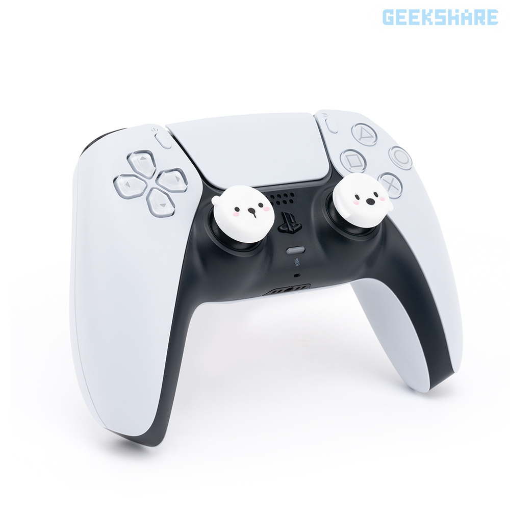 듀얼센스 스틱 커버 긱쉐어 흰강아지곰 엑박패드 프로콘2 컨트롤러 호환 - 상세 이미지 4