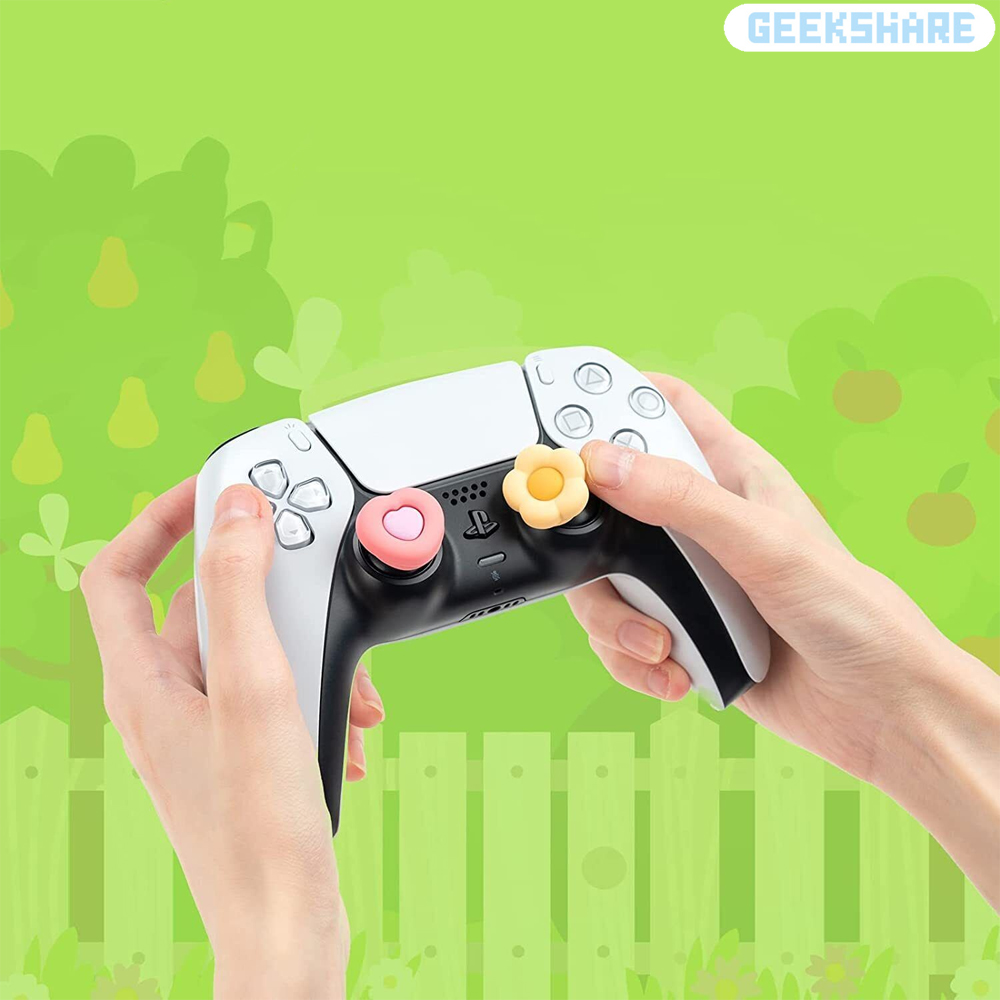 듀얼센스 스틱 커버 긱쉐어 하트플라워 엑박패드 프로콘2 컨트롤러 호환 - 상세 이미지 4