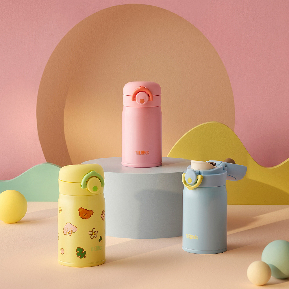 써모스 텀블러 마이 디자인 보틀 원터치 타입 시즌3 500ml JNR-502K 어린이 유치원 초등학생 보온보냉병