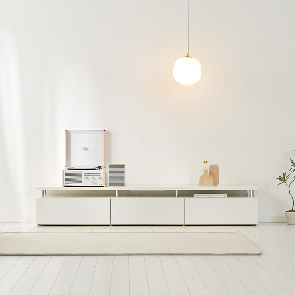 마인 거실장 낮은 티비다이 tv장 장식장 2000, 화이트