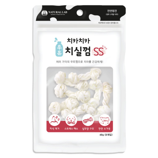 아껴줄게 치석제거 치실껌 SS 바나나 우유, 42g, 1개 - 상세 이미지 2