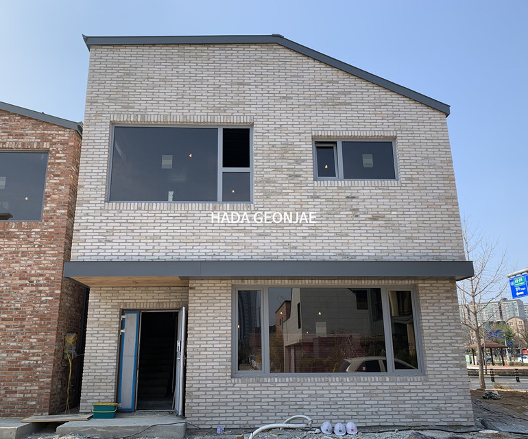 고벽돌타일 백고벽돌타일 240x55x20~22T / 하다건재 시공사례