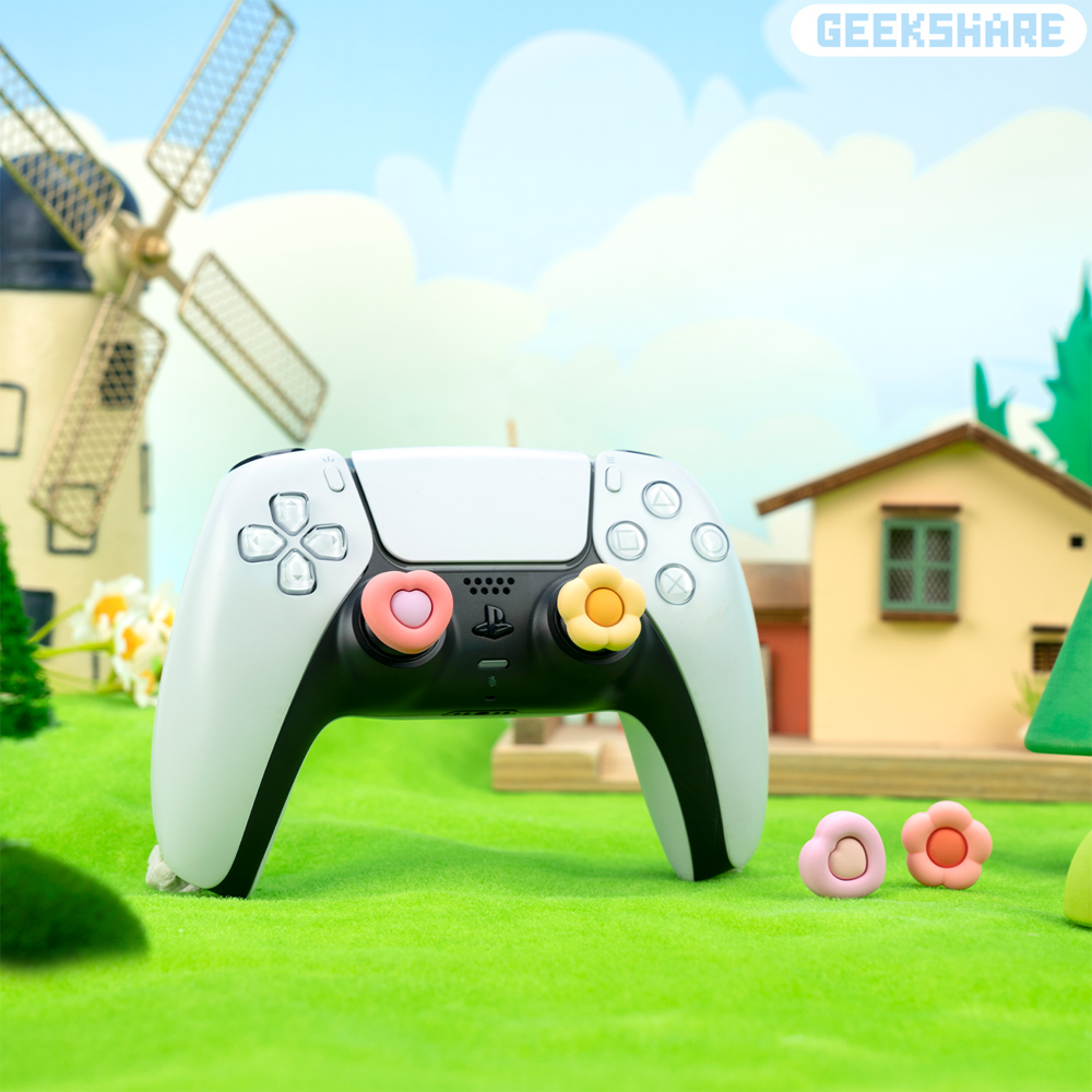 듀얼센스 스틱 커버 긱쉐어 하트플라워 엑박패드 프로콘2 컨트롤러 호환 - 상세 이미지 5